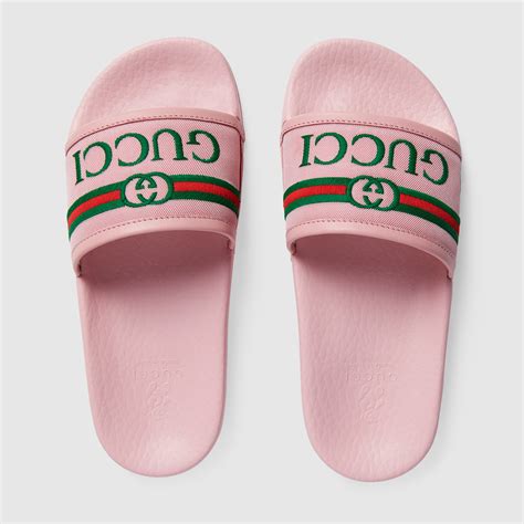 pink hello kity gucci slides